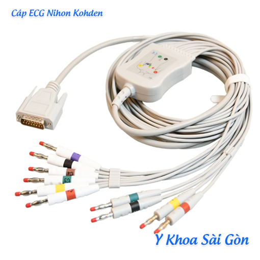 Dây cáp điện tim Nihon Kohden